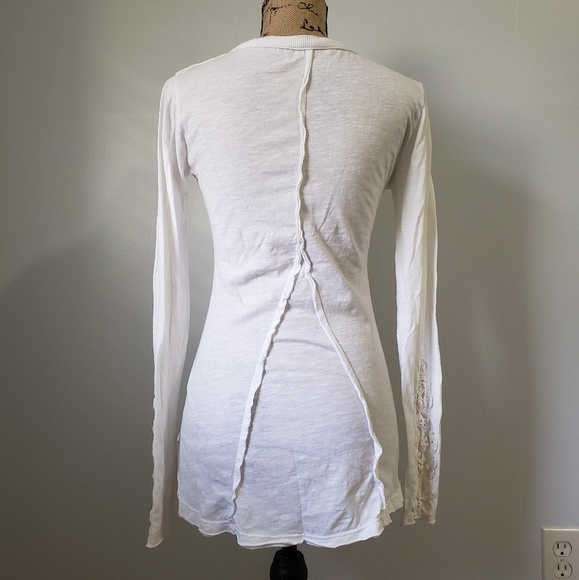 🚫SOLD🚫{Free People} Crochet Cuff Henley - Picture 6 of 8